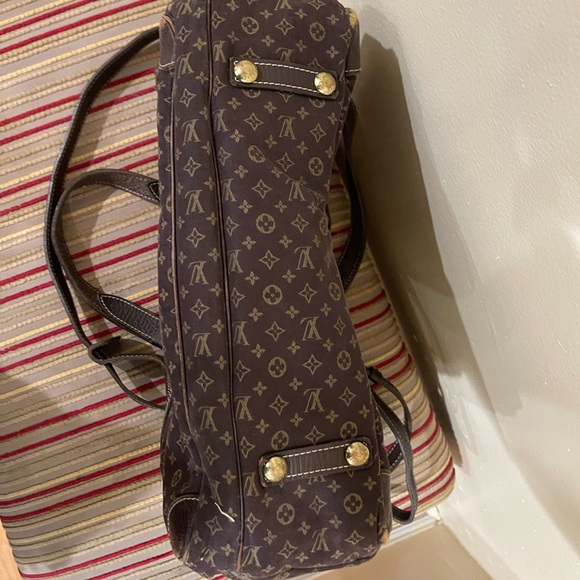 Louis Vuitton Sac a Langer Diaper Bag Brown Mini Lin Canvas authentic - Picture 2 of 6